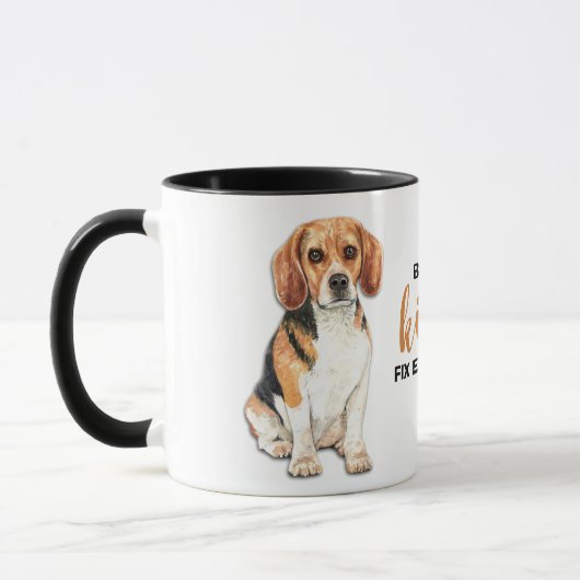 Mug Baisers de chien beagle Réparez tout (Gauche)