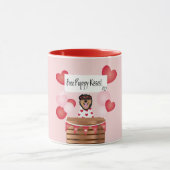 Mug Baisers de chiot gratuit Valentine Chien (Centre)