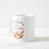 Mug Baisers de citrouille, Vœux douillets (Devant gauche)