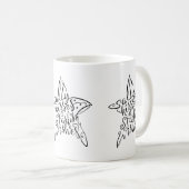 Mug Baisers de conception de plage et souhaits salés (Devant droit)
