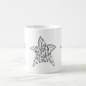 Mug Baisers de conception de plage et souhaits salés (Centre)