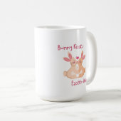 Mug Baisers de lapin, voeux de Pâques sur un (Devant droit)