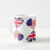 Mug Baisers des Etats-Unis et de l'art BRITANNIQUE de (Devant gauche)