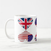 Mug Baisers des Etats-Unis et de l'art BRITANNIQUE de (Gauche)