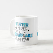 Mug Baisers d'hiver et voeux de Flambeaux de neige Vac (Devant gauche)