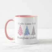 Mug Baisers d'hiver et wis de flocon (Gauche)