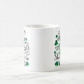 Mug Baisers irlandais et souhaits Shamrocks (Centre)