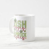 Mug Baisers Irlandais Et Voeux Shamrocks (Devant gauche)