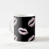 Mug Baisers Rose Argenté (Devant gauche)