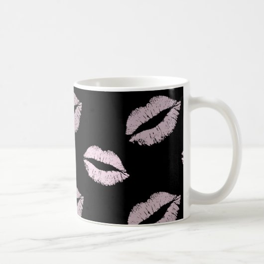 Mug Baisers Rose Argenté (Droite)