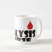 Mug Baisse de sang d'infirmière de dialyse (Devant droit)