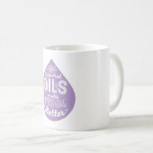 Mug Baisse d'huile essentielle de lavande (Devant droit)