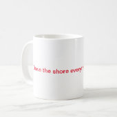 Mug Baisse la boue du rivage (Devant gauche)