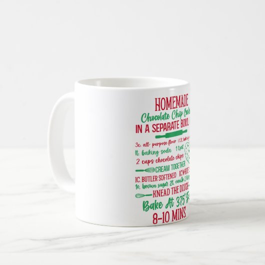 Mug “Bake It ‘Til You Make It” – Chocolate Chip Cookie (Devant gauche)