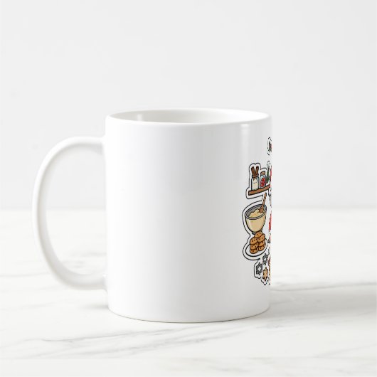 Mug Baking de cookies de Noël par Mme Claus (Gauche)