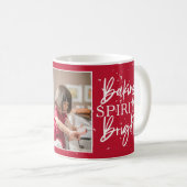 Mug Baking Spirits Bright Red Holiday Photo (Devant droit)