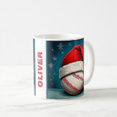 Mug Bal de baseball Rouge Père Noël (Devant droit)