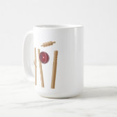 Mug Bal De Cricket Touchant Les Billets, (Devant gauche)