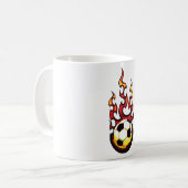 Mug Bal De Football En Feu (Devant gauche)
