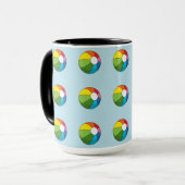 Mug Bal De Plage Coloré (Devant gauche)