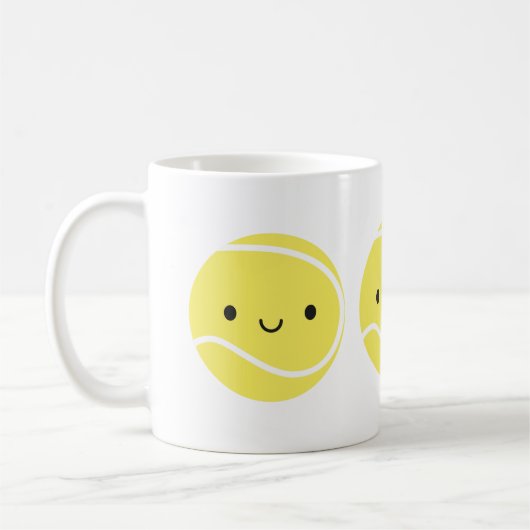 Mug Bal de tennis de Kawaii (Gauche)