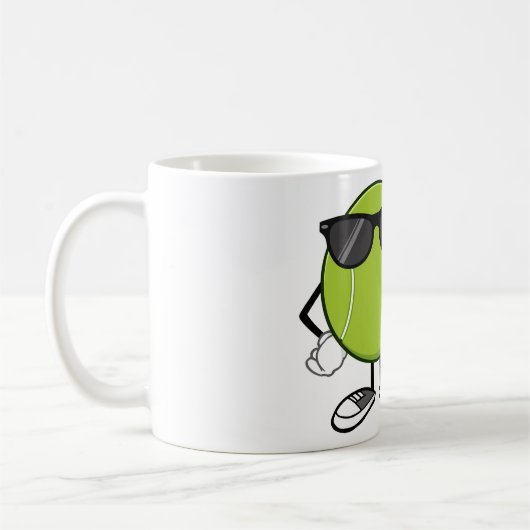 Mug Bal de tennis ensoleillé (Gauche)