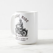 Mug Balade Classique Biker Vintage École Ancienne (Devant gauche)