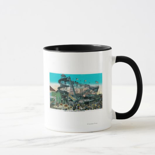 Mug Balades d'attractions au Pike, Long Beach (Droite)