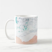 Mug Balades sur la plage et sable rose photo nautique (Gauche)
