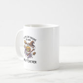 Mug Balai Cassé Professeur Halloween Citrouille Chapea (Devant gauche)