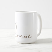 Mug Balance, Blanc, Cool de yoga, Moderne (Devant droit)
