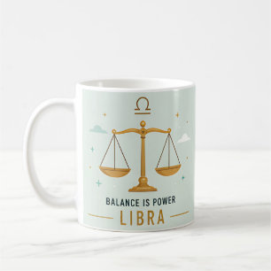 Mug Balance de la Balance est Puissant Coloré Zodiaque
