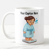 Mug Balance de poids de dessin animé personnalisable