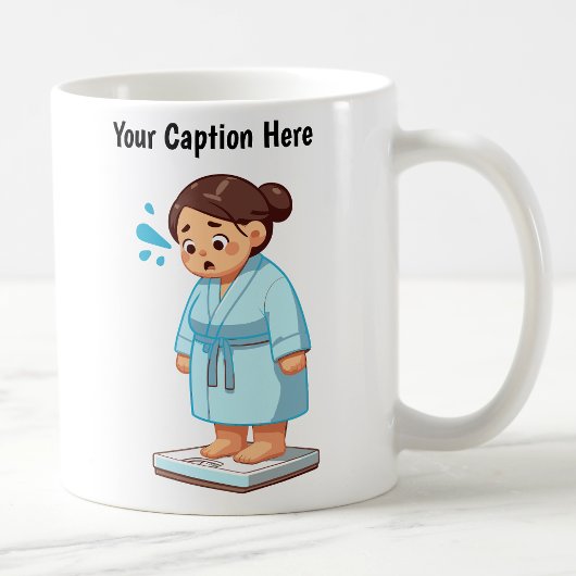Mug Balance de poids de dessin animé personnalisable