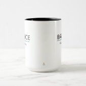 Mug Balance Over Everything – Minimal White Typography (Centre)