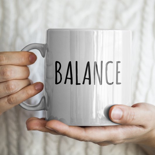 Mug "Balance" Simple Moderne Agritourisme