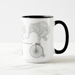 Mug Balance vélo Elephant Penny Farthing