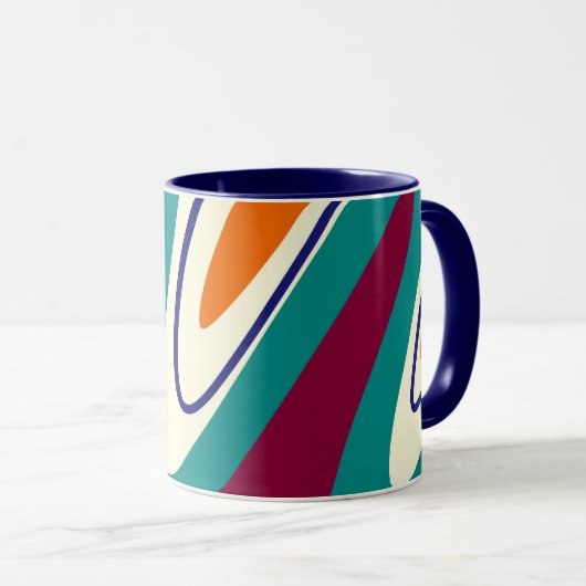 Mug Balances rétro - Style les années 70 classique (Devant droit)
