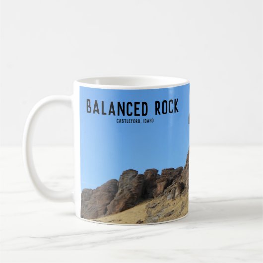 Mug Balancing Rock Idaho Photo (Gauche)
