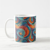 Mug Balayage bleu rouge orange (Gauche)