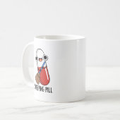Mug Balayage pilule amusant médicament jeu de mots fon (Devant gauche)