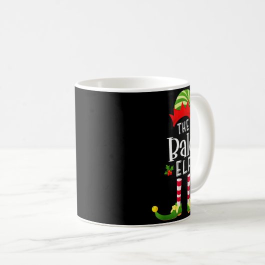 Mug Bald Christmas Elf Matching Pajama X-mas Party  (Devant droit)