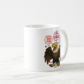 Mug Bald Eagle avec Fireworks - USA 250 ans 1776-2026 (Devant droit)