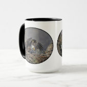 Mug Bald Eagle avec son bébé (Devant gauche)