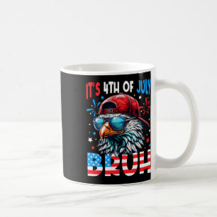 Mug Bald Eagle Bruh 4 juillet Quatrième Juillet Hommes
