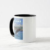 Mug Bald Eagle Diving - Fairbanks, Alaska (Devant gauche)