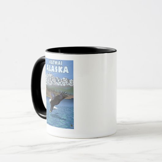 Mug Bald Eagle Diving - Katmai, Alaska (Devant gauche)