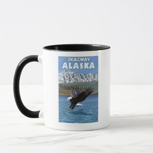 Mug Bald Eagle Diving - Skagway, Alaska (Gauche)