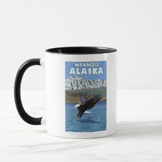 Mug Bald Eagle Diving - Wrangell, Alaska (Gauche)