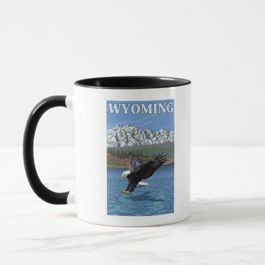 Mug Bald Eagle Diving - Wyoming (Gauche)